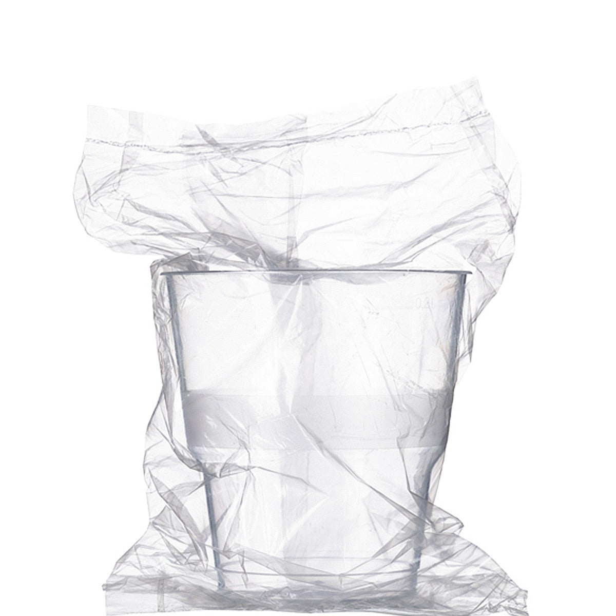 Hard plastic beker - individueel verpakt