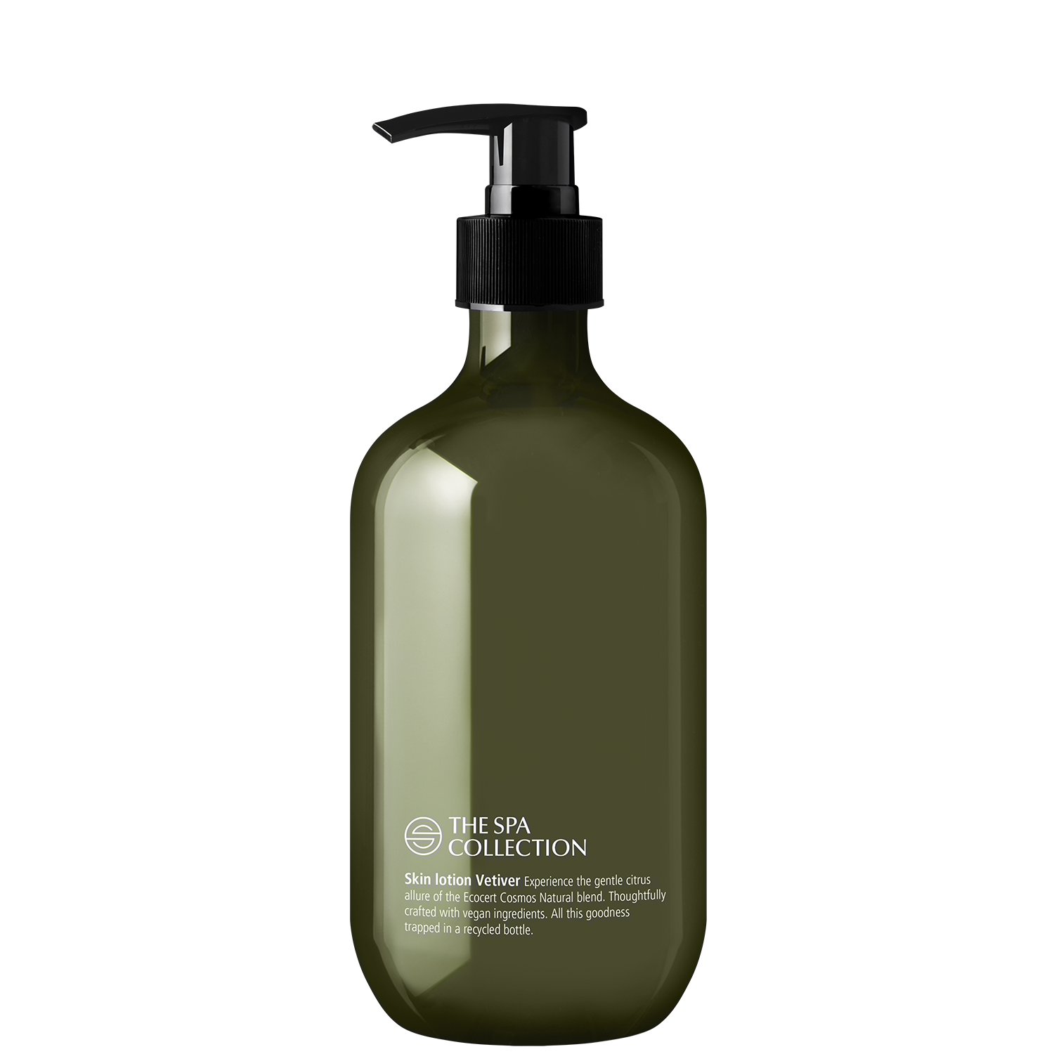 Body lotion in 475ml gerecyclede fles | The Spa Collection Vetiver | Ecocert Cosmos Natural | Green Key goedgekeurd