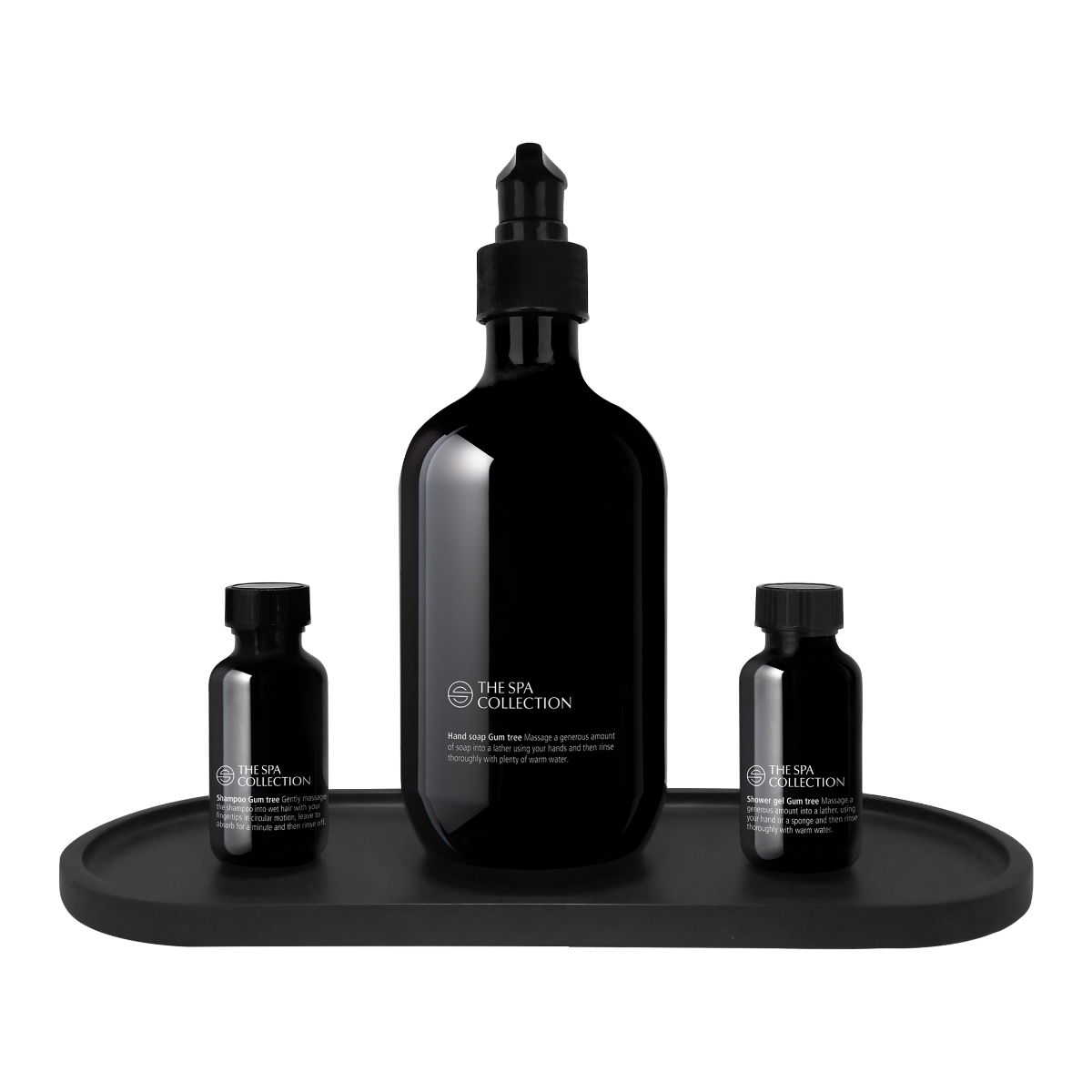 Groot dienblad mat zwart - The Spa Collection