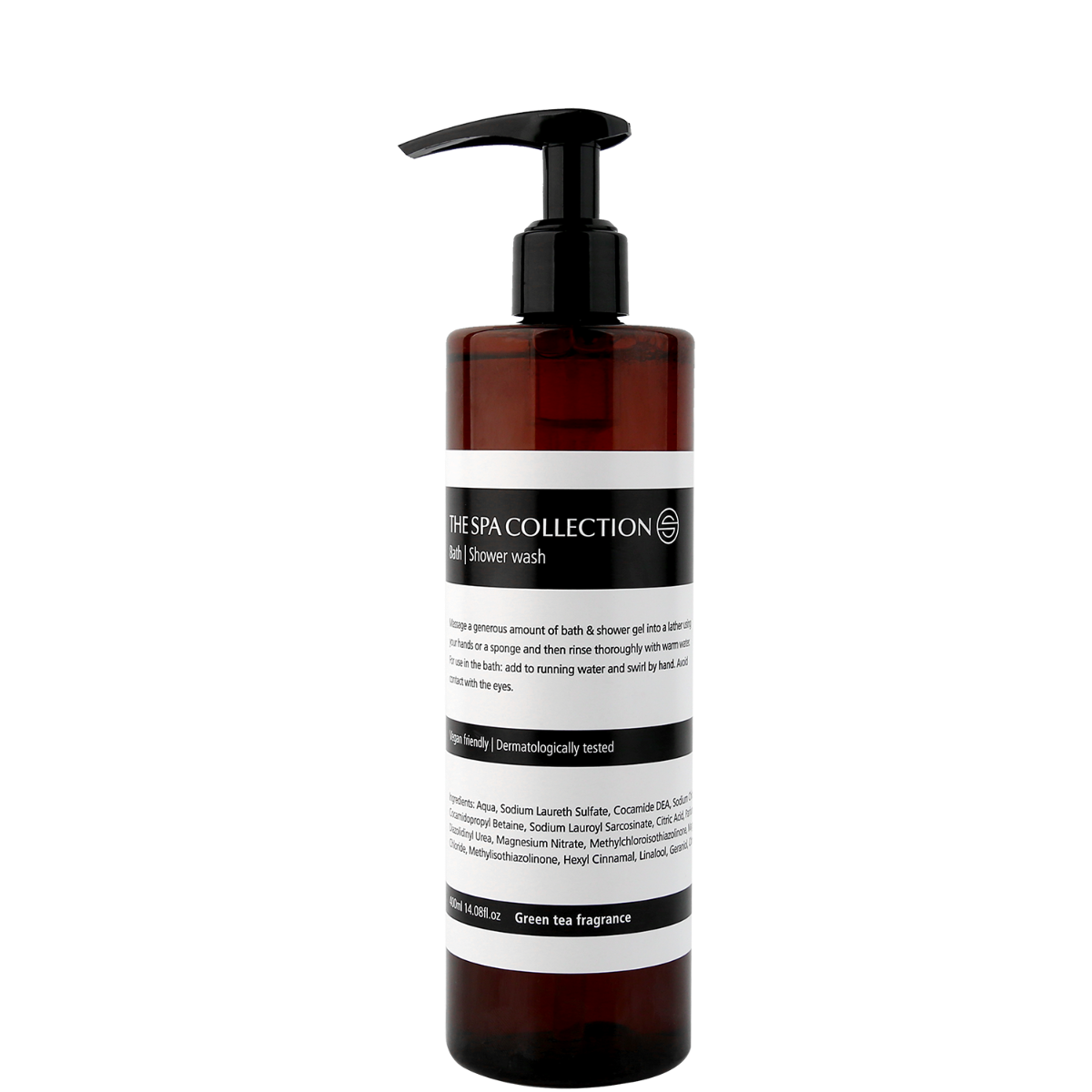 Body wash - The Spa Collection Green Tea 400ml fles van gerecycled materiaal