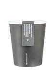 Kraft paper cup black - Single packed - Plastic free (576x)
