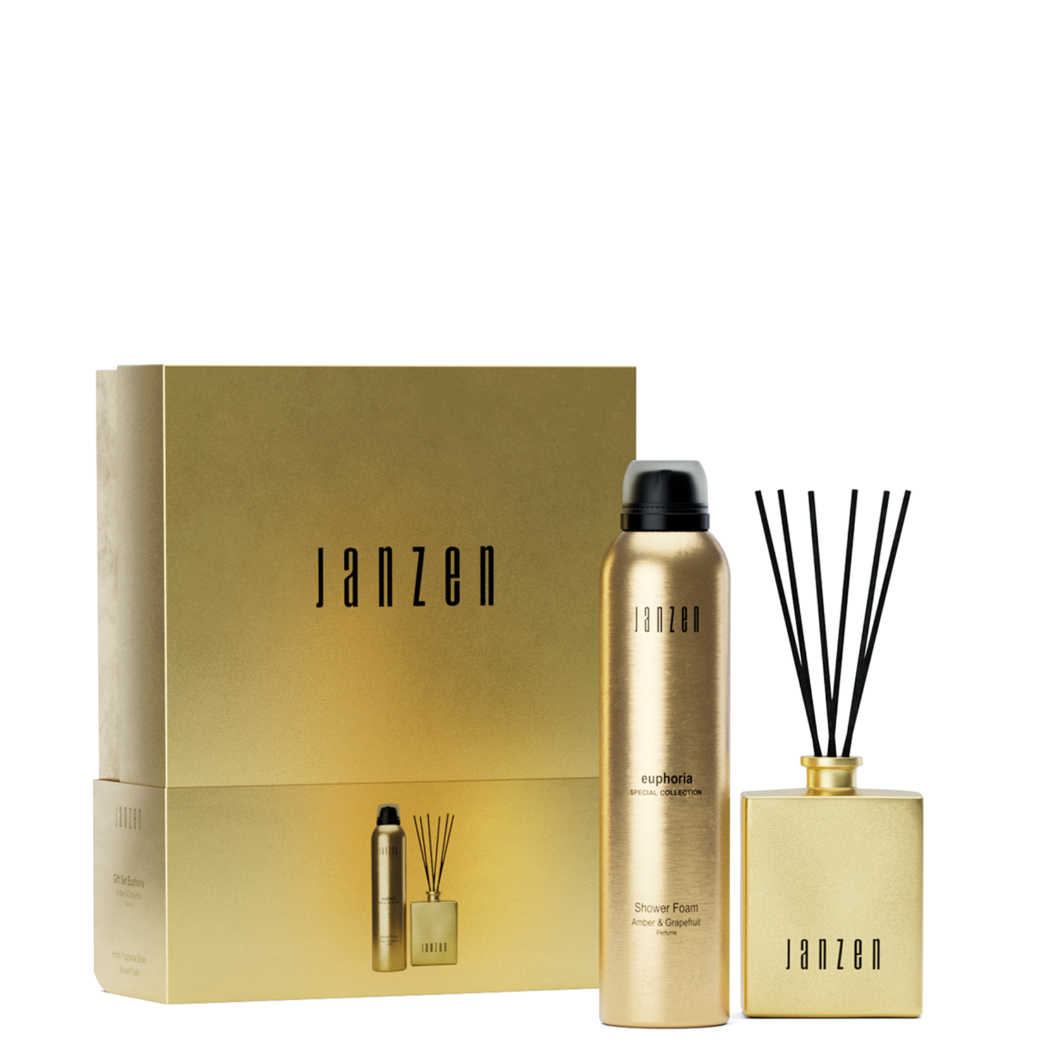 Geschenkset Euphoria | 200ml schuim & 100ml diffuser | Janzen