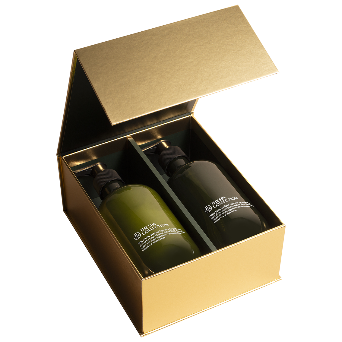 Luxe geschenkdoos | The Spa Collection Vetiver 2x475ml | Ecocert Cosmos Natural