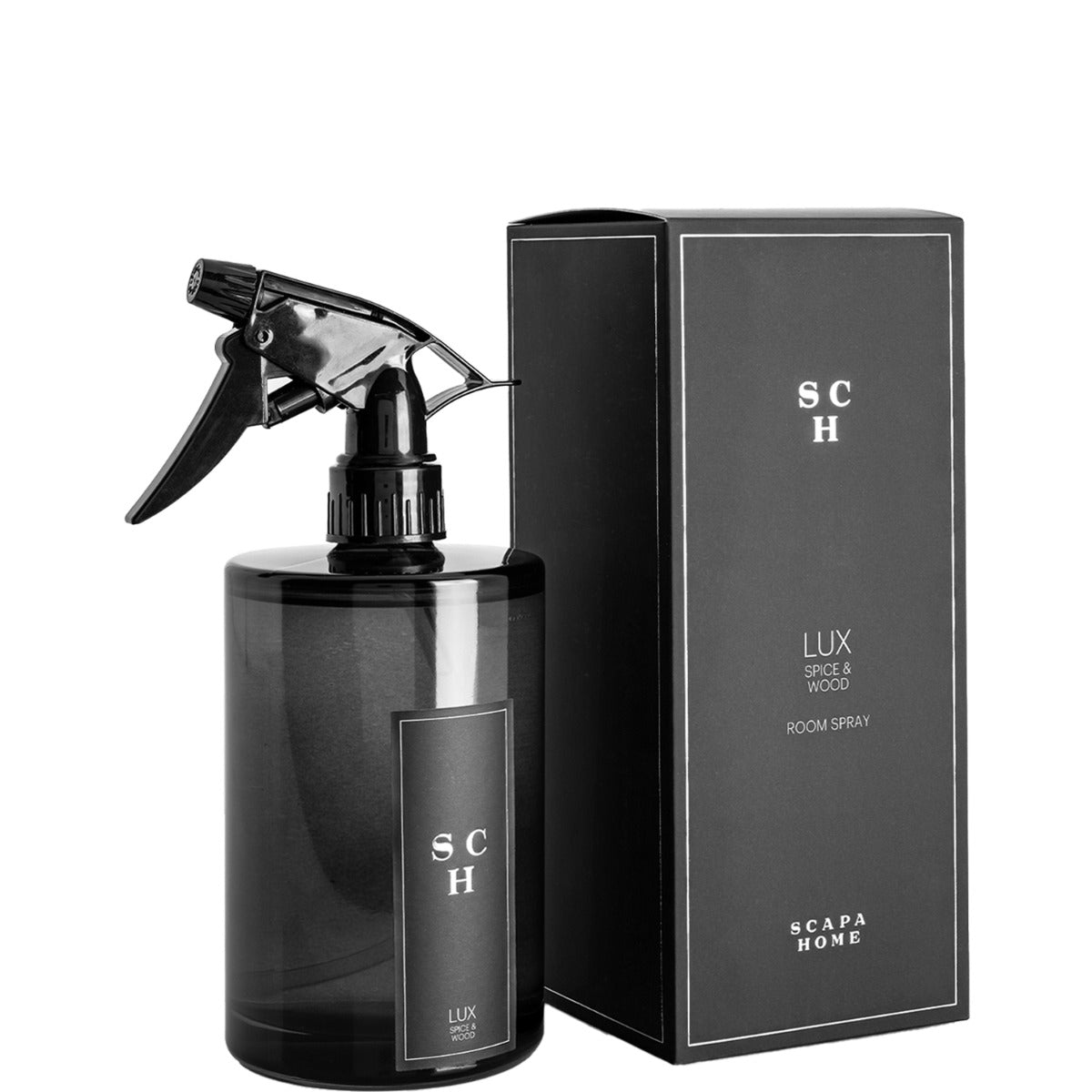 Roomspray 500ml glas - Spice & Wood - Scapa Home LUX