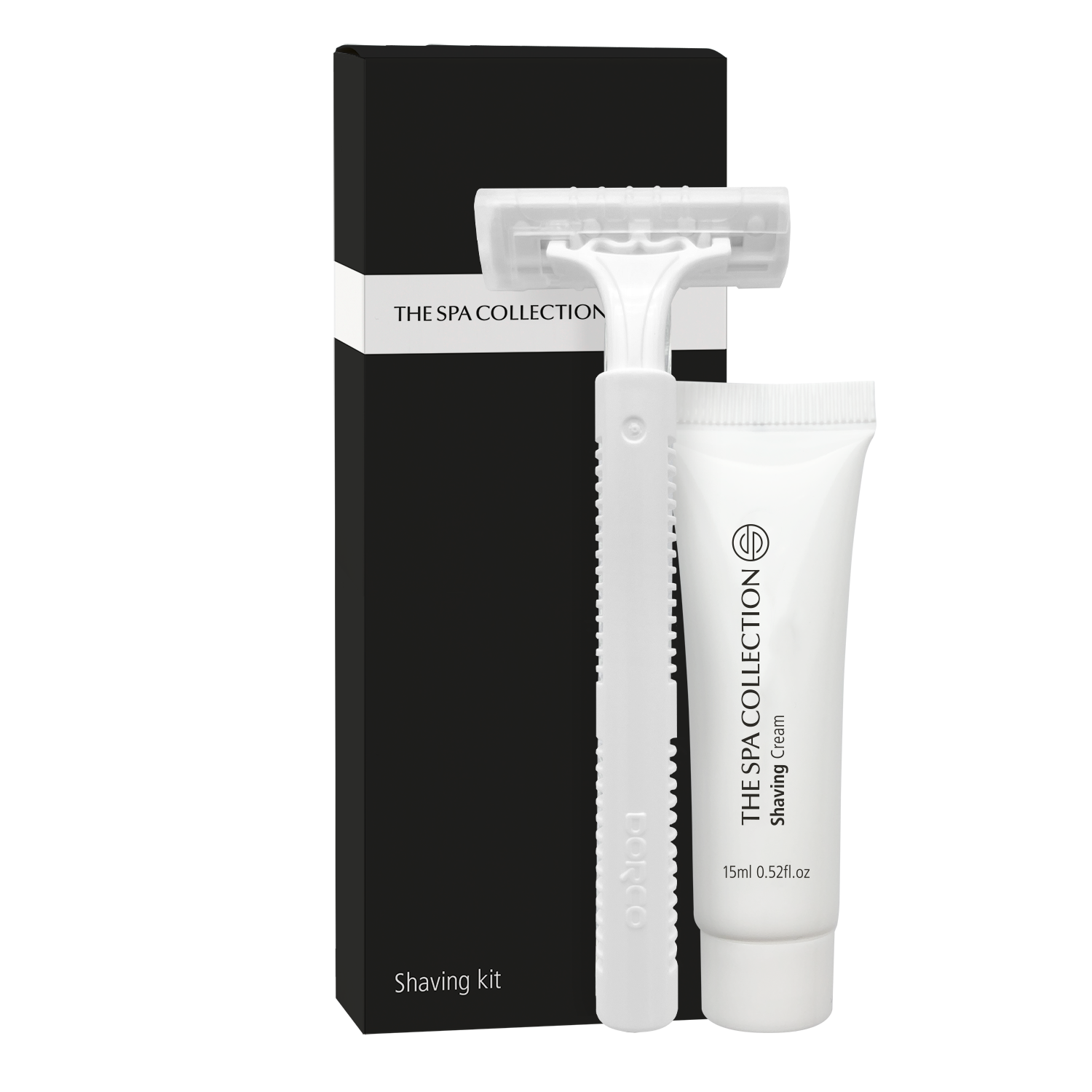Scheerset in zwarte papieren doos - The Spa Collection