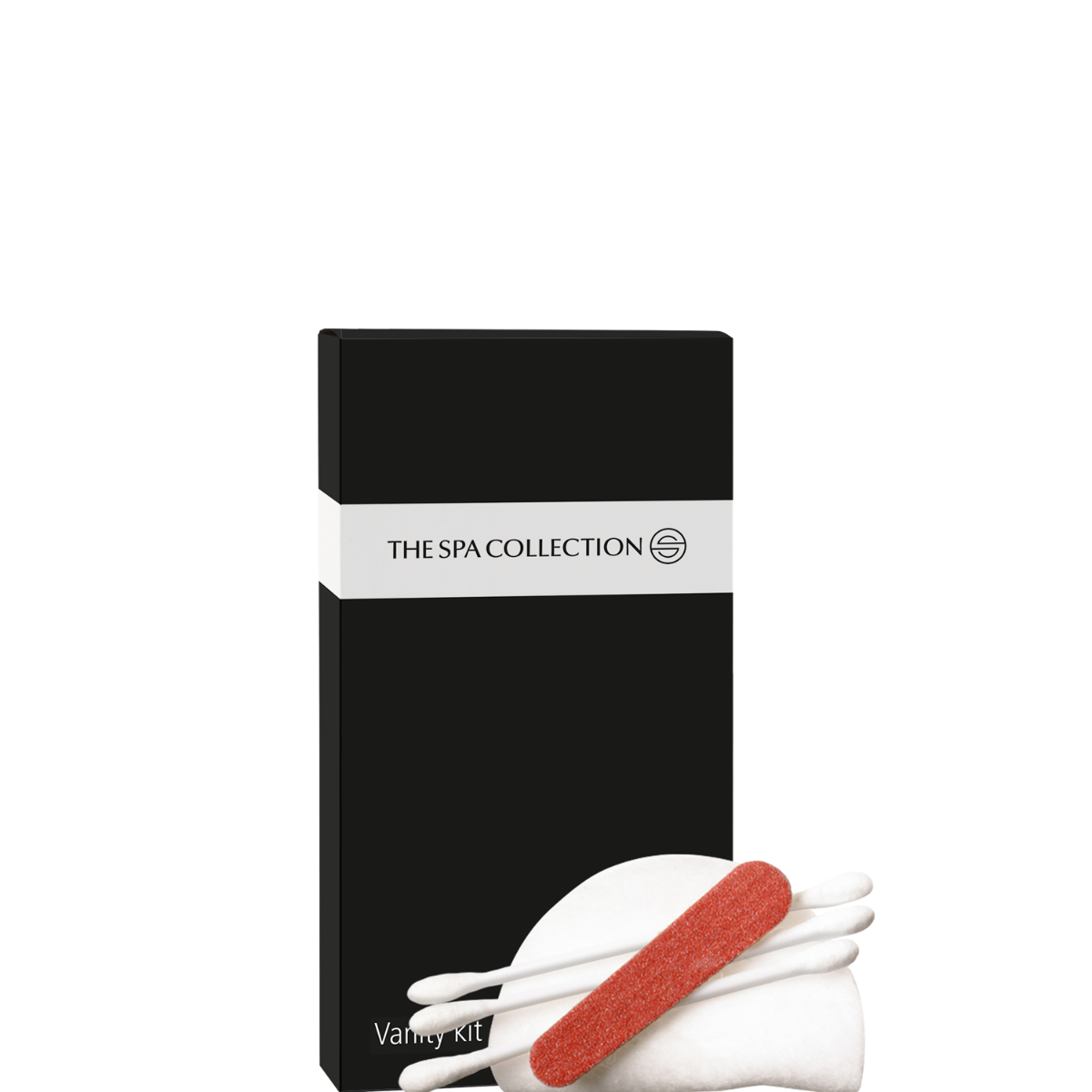 Vanity kit in zwarte papieren doos - The Spa Collection