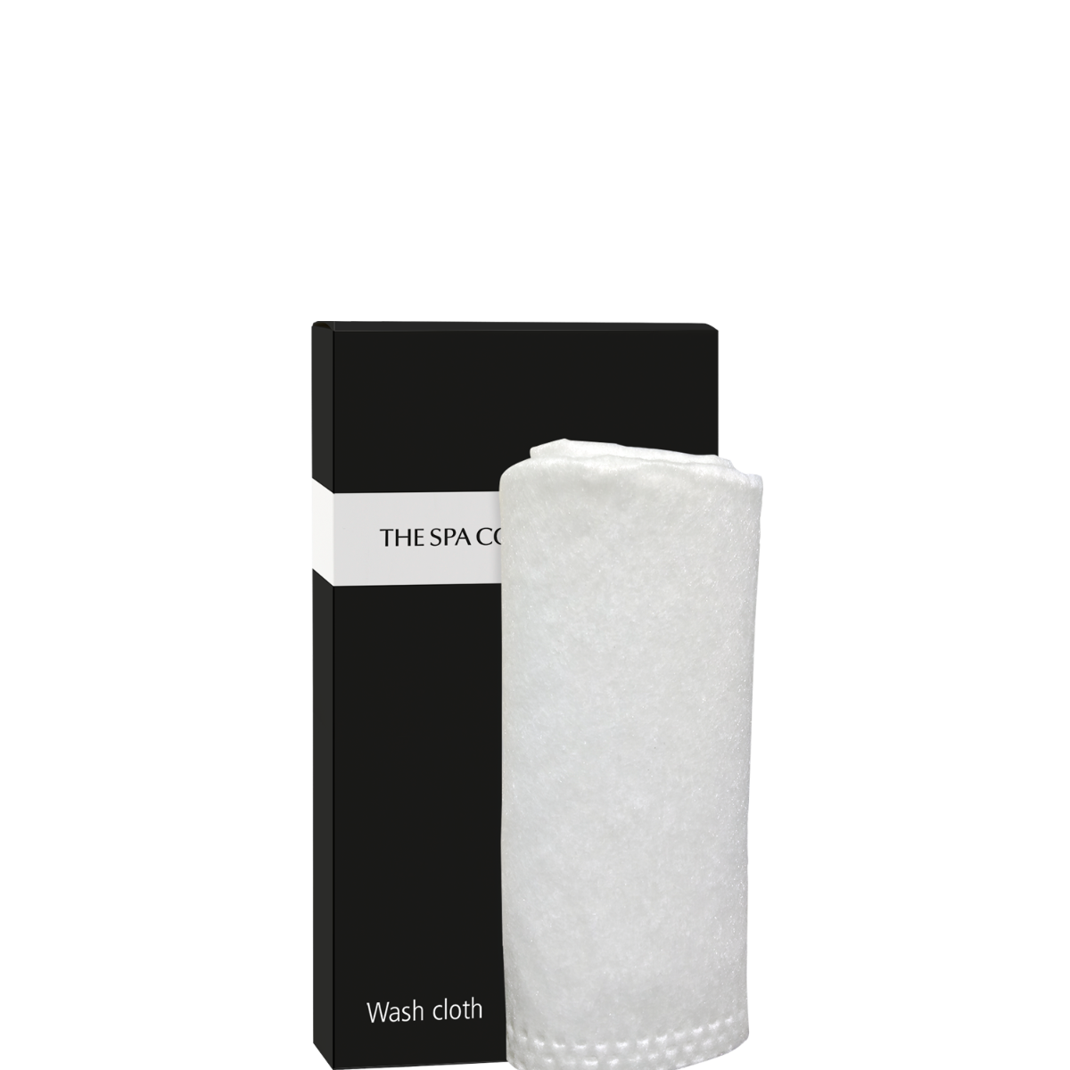 Washcloth in zwarte papieren doos - The Spa Collection