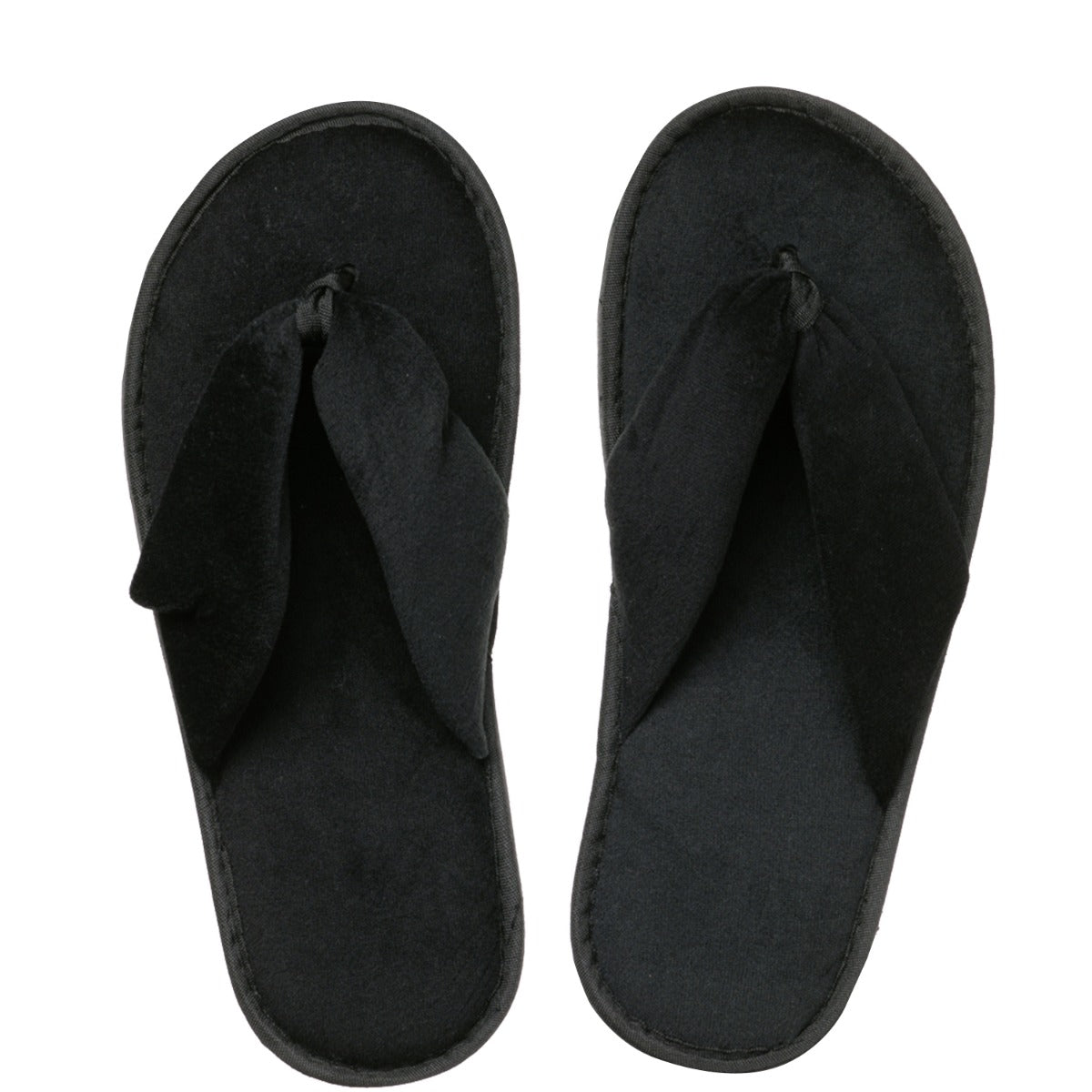 Zwarte teenslipper