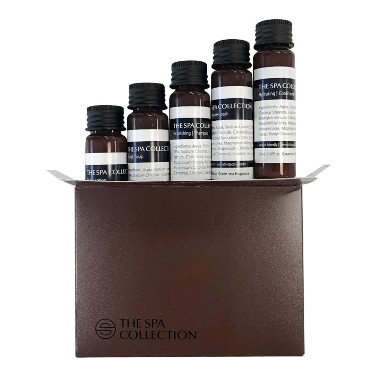 Reisset - 5x 30ml gerecycled PET - The Spa Collection Green Tea