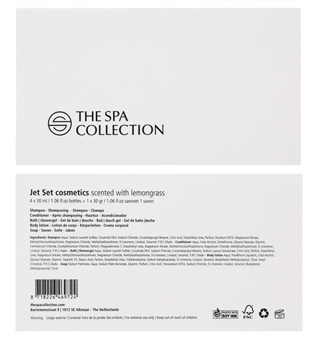 Jet set - Welkomstgeschenkset - The Spa Collection Lemongrass