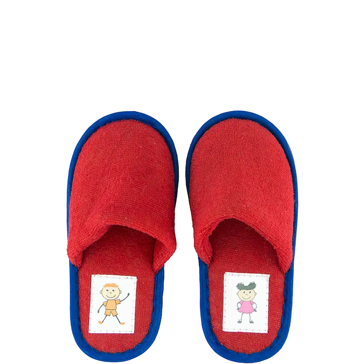 Kinderslippers rood - Maat 27/ 17cm (Doos van 60 stuks)