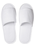 Badslipper open teen wit - Verpakt in papieren band (Doos van 100 stuks)